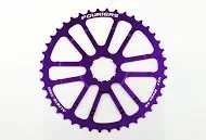 Piñon Alu 42 Fouriers Shimano Violeta