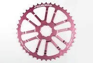 Piñon Alu 42 Fouriers Shimano Rosa