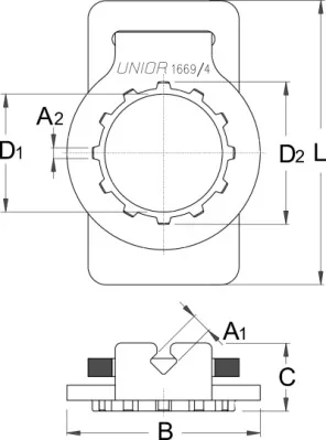 Llave de radios Unior