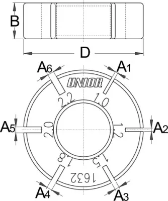 Llave de Radios Planos Unior