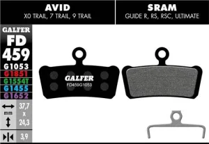 Pastillas Freno Galfer Standard Avid/Sram XO Trail, 7 Trail, 9 Trail, Guide R, RS, RSC, Ultimate